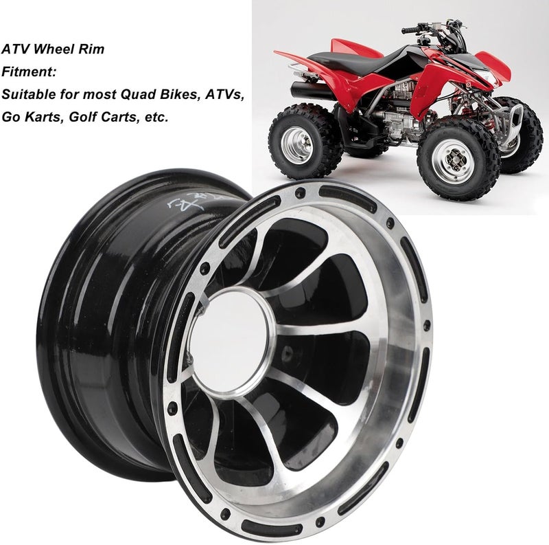 MUNEFE 10 Inch ATV Aluminum Alloy Wheel Rim for Quad Bike Go Kart Golf Cart - Image 4